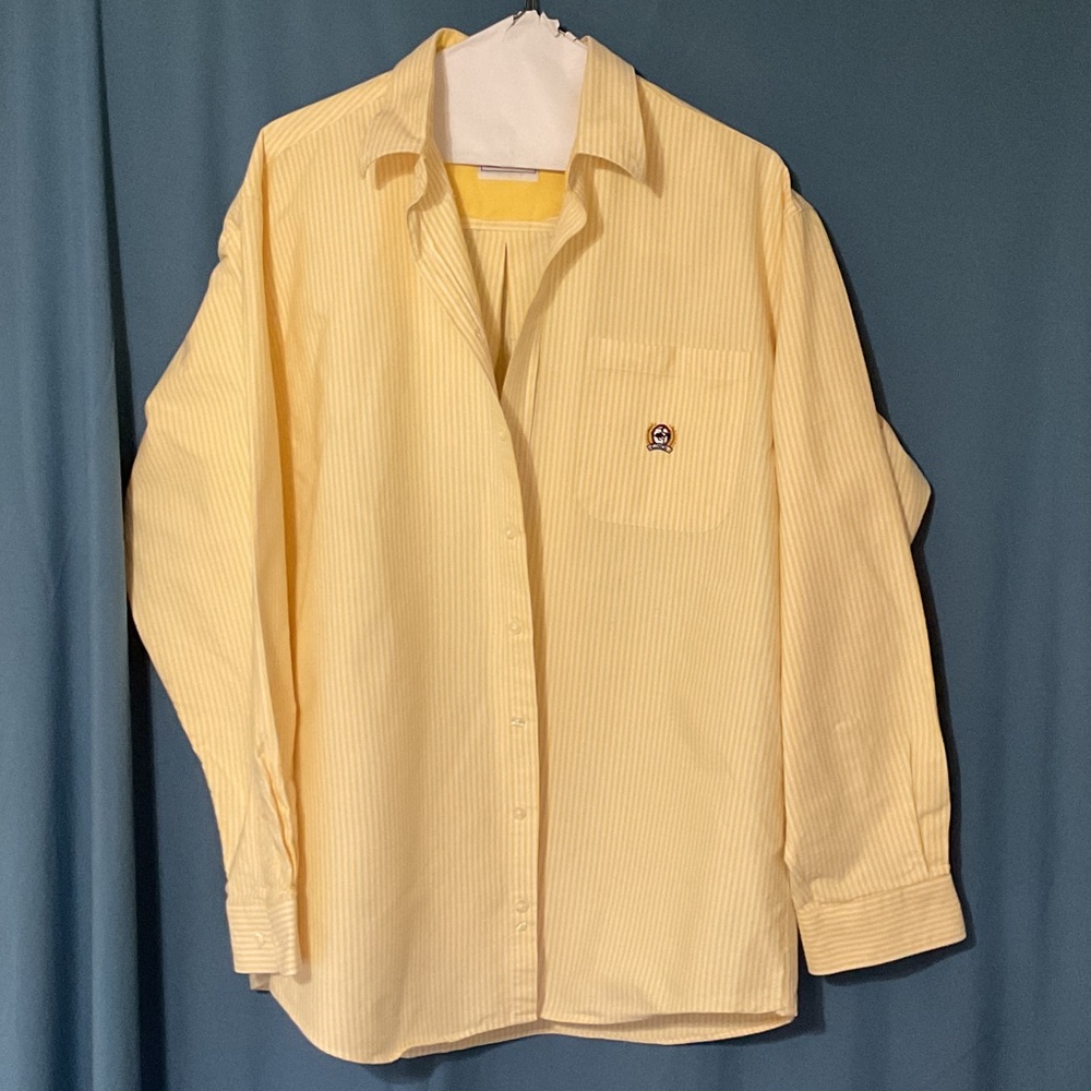 Cinch Men's Yellow Striped Button Down Shirt